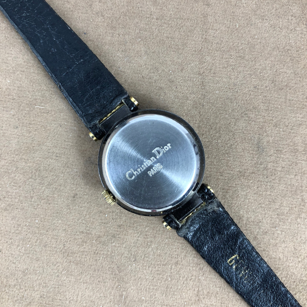 Vintage Christian Dior Paris Watch 2 Tone, Leather - Picture 4 of 7